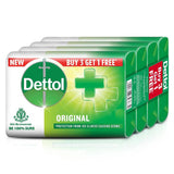 Dettol Original Germ Protection Bathing Soap bar, 75gm, Buy 3 Get 1