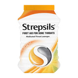 Strepsils Orange - Medicated Lozenges for Sore throat