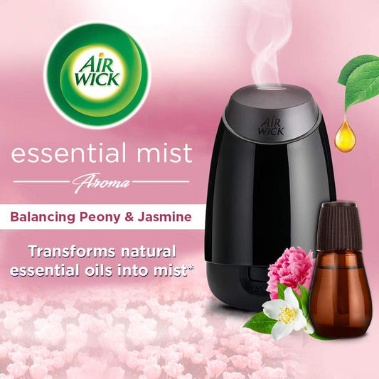 Airwick Essential Mist Complete Kit (Jasmine & Peony), 20ml