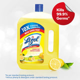 Lizol Disinfectant Floor Cleaner (Citrus), 2 L