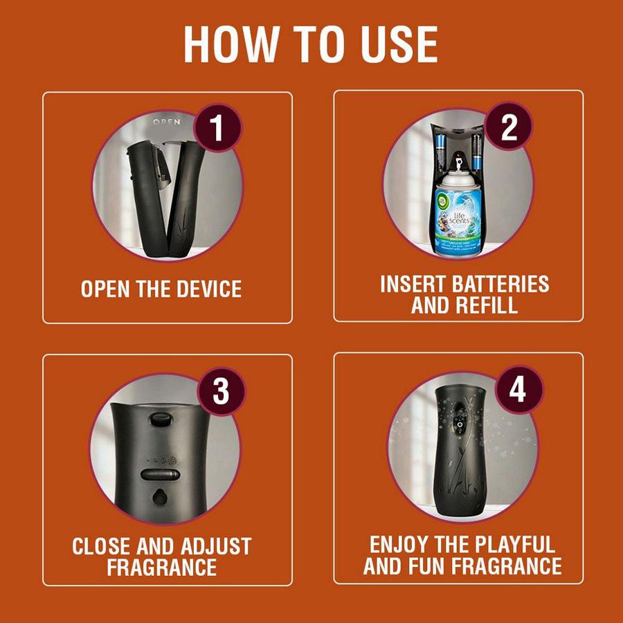 Airwick Freshmatic Refill Life Scents (Cosy by the Fire), 250 ml