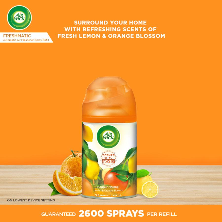 Airwick Freshmatic Complete Kit (Nagpur Narangi), 250 ml