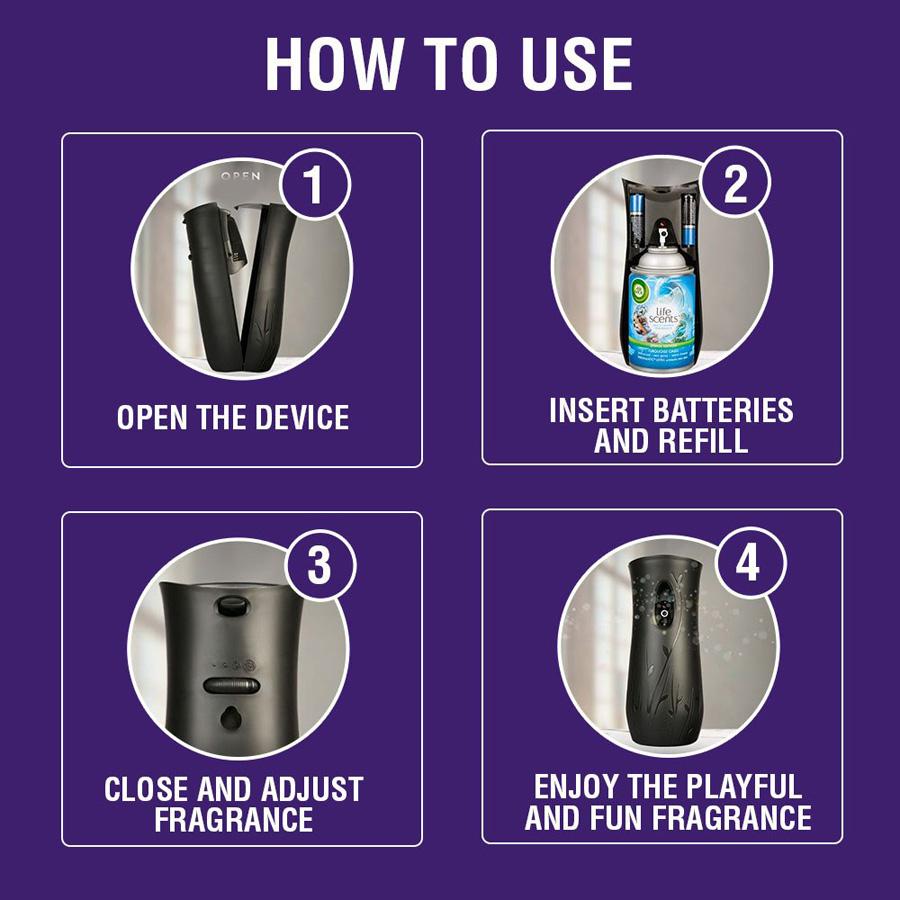 Airwick Freshmatic Complete Kit (Hills of Munnar), 250 ml